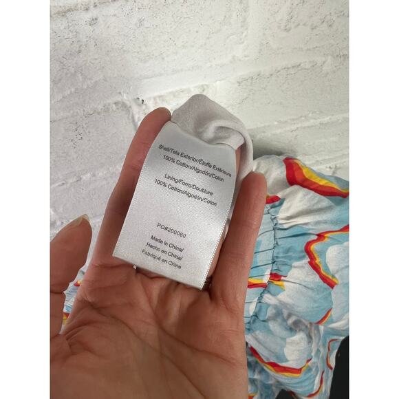 ModCloth Women's Dreamscape Sky Park Skirt Sky Rainbow Multicolor Size L - Picture 4 of 5